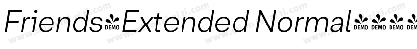 Friends-Extended Normal字体转换